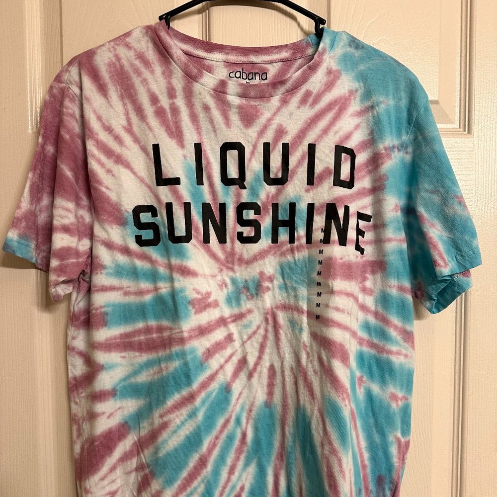 Unisex Medium Tie-Dye 'Liquid Sunshie' T-Shirt